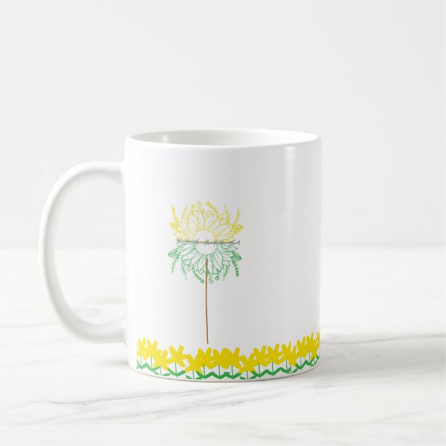 Mug with yellow Flowers (Gauche)
