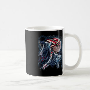 Mug Wolf 4 juillet Drapeau Américain Howves Wolves Und