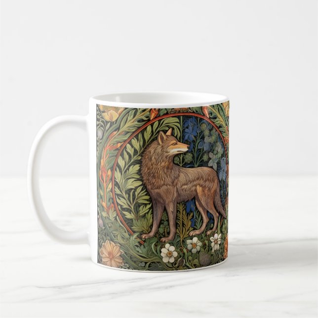 Mug Wolf dans la forêt Art nouveau (Gauche)