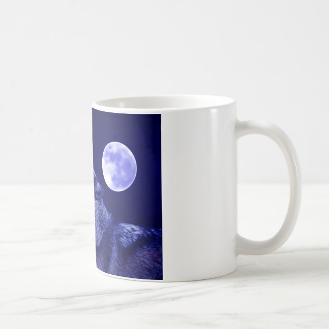 Mug Wolf Howling à Moon (Droite)
