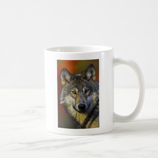Mug Wolf Photographie Art Spirit Guide Amour animal (Droite)