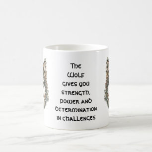 Mug Wolf Totem, Spirit Animal Guide Inspirational