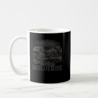 Mug Wolverine Art Animal sauvage Ours de peau Mammifèr