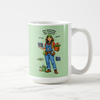 Mug Woman Software Engineer Whose Hobby is Gardening