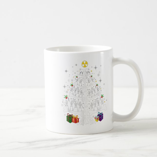Mug Women Radiology Skeleton Christmas Tree Xray Tech  (Droite)