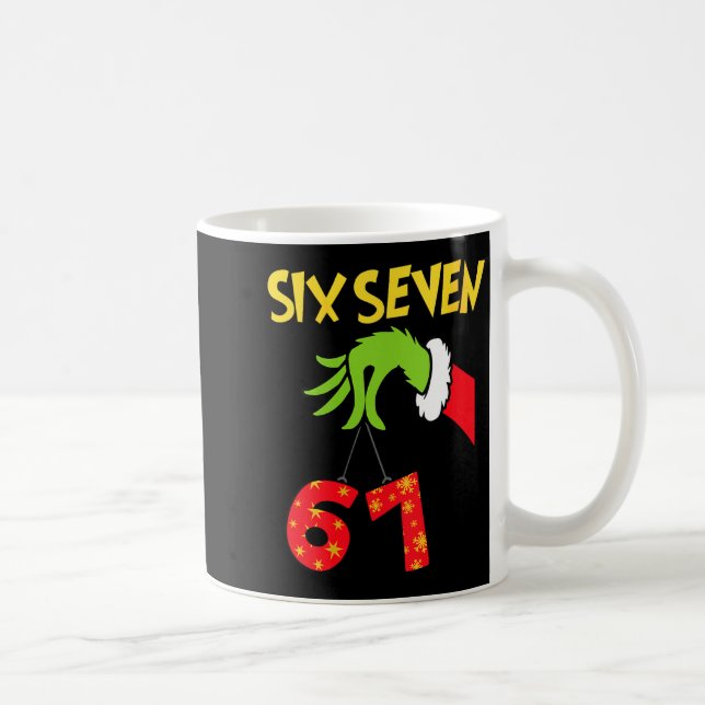 Mug Womens 6 7 Six Seven Gen Z Alpha Meme Slang Holida (Droite)