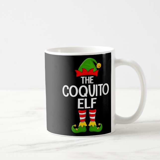 Mug Womens Coquito Elf Xmas Matching Family Elf Squad  (Droite)