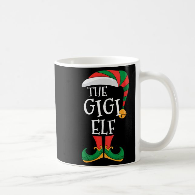 Mug Womens Gigi Elf Xmas Matching Pajamas Group Christ (Droite)