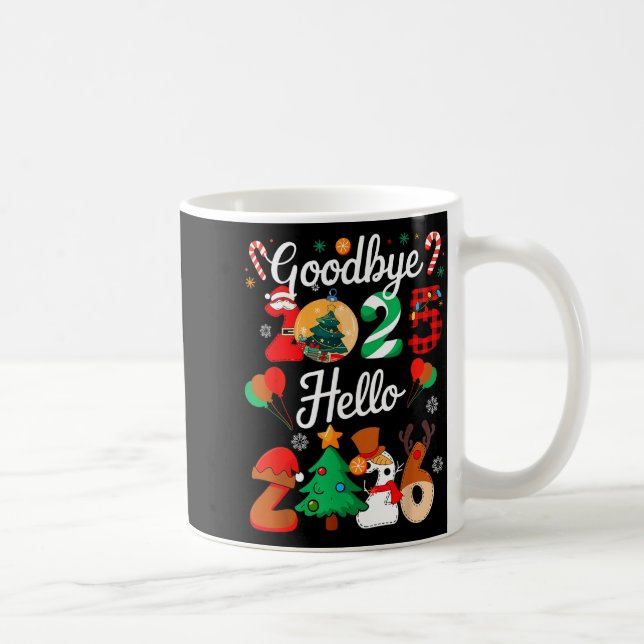 Mug Womens Goodbye 2025 Hello 2026 Christmas Matching  (Droite)