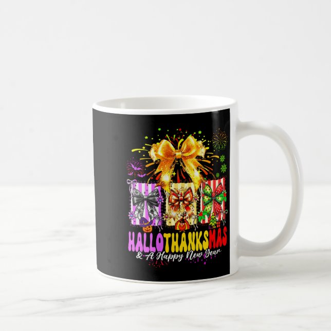 Mug Womens Hallothanksmas &amp; A Happy New Years Eve  (Droite)