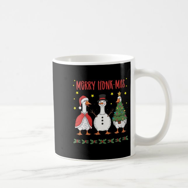 Mug Womens Merry Honk-mas Funny Goose Christmas Humor  (Droite)