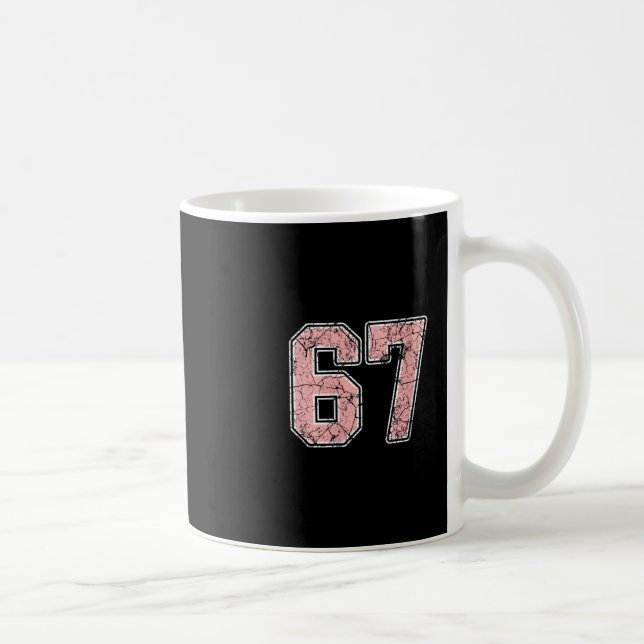 Mug Womens Pink And White Number 67 Jersey Player Unif (Droite)