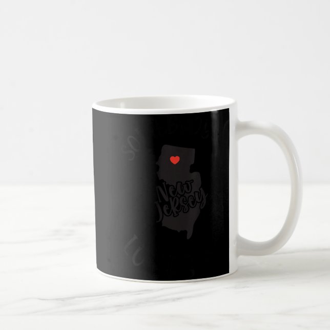 Mug Womens Somebody In New Jersey Loves Me V-neck  (Droite)