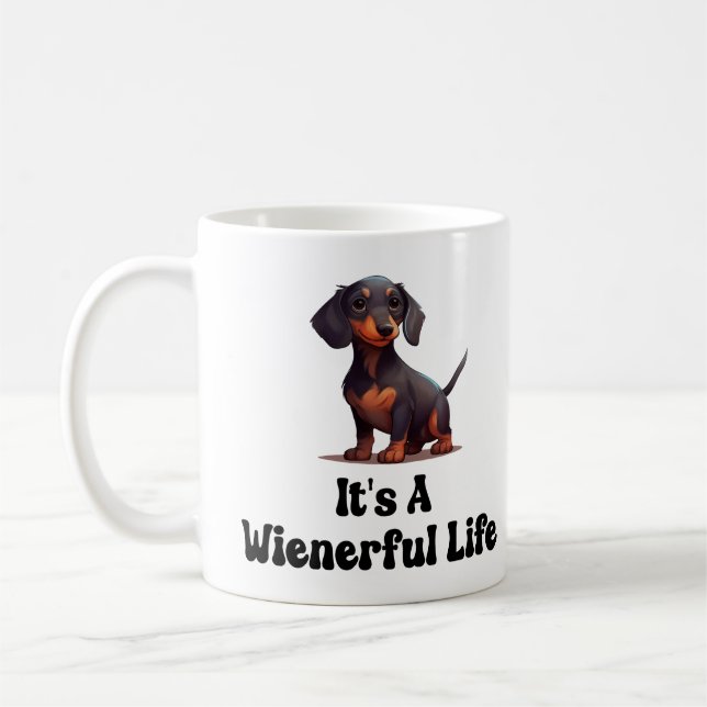 Mug Womens Wiener Dog - C'est une vie Wienerful (Gauche)
