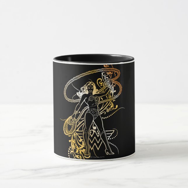 Mug Wonder Woman Fade Jaune (Centre)