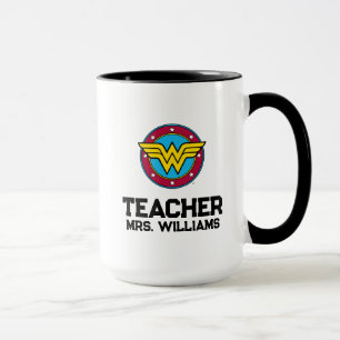 Mug Wonder Woman   Logo Cercle & Etoiles