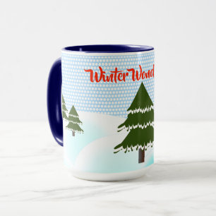 Mug Wonderland Evergreen Trees