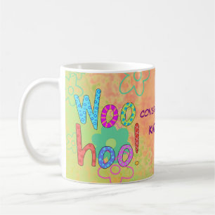 Mug Woohoo Félicitations Nom Graphique Personnalisé