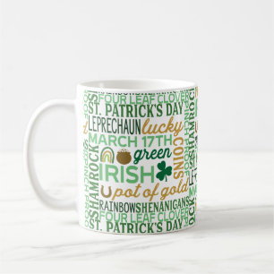 Mug Word Art St Patrick's Day