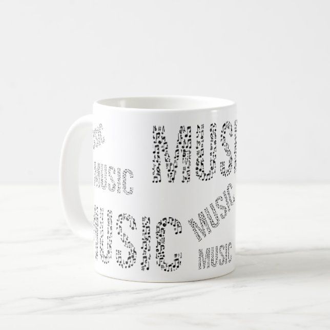 Mug Word de musique (Devant gauche)