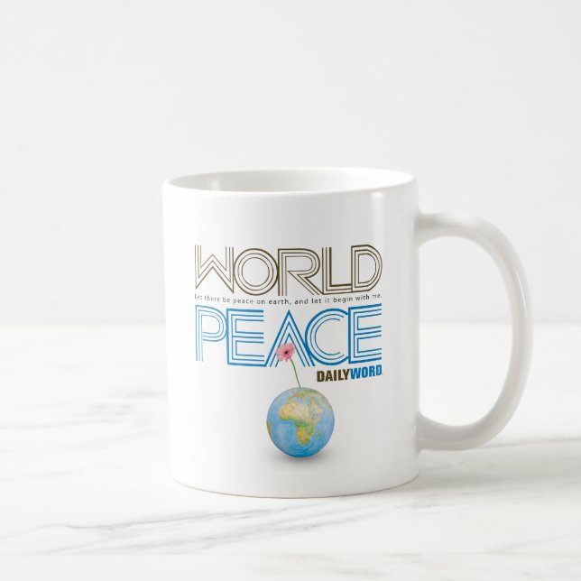 Mug WORD® QUOTIDIEN "paix du monde" (Droite)