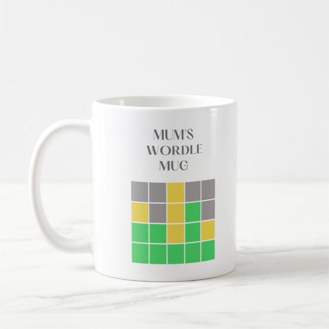 Mug Wordle pour maman (Gauche)