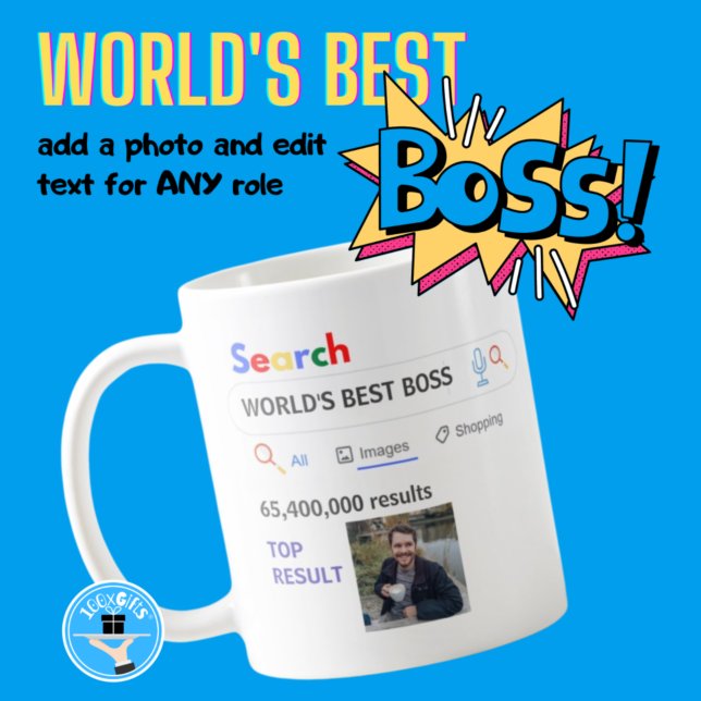 Mug WORLD'S BEST BOSS - Funny Top Image Résultats de l (Créateur téléchargé)
