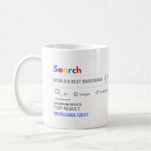 Mug WORLDS BEST BRIDESMAID Drôle Top Résultats de rech