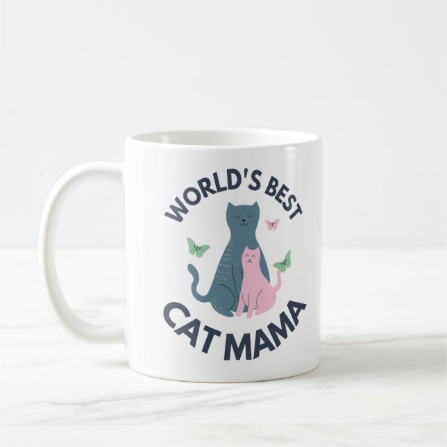 Mug World's Best Cat Mama (Gauche)