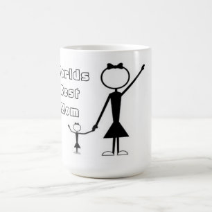 Mug/Worlds Best Mom with Mother and Daughter Coffee Mug