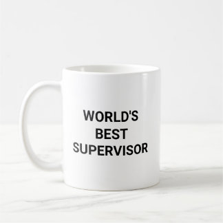Mug Worlds Best Supervisor Funny Career Coworker Gift