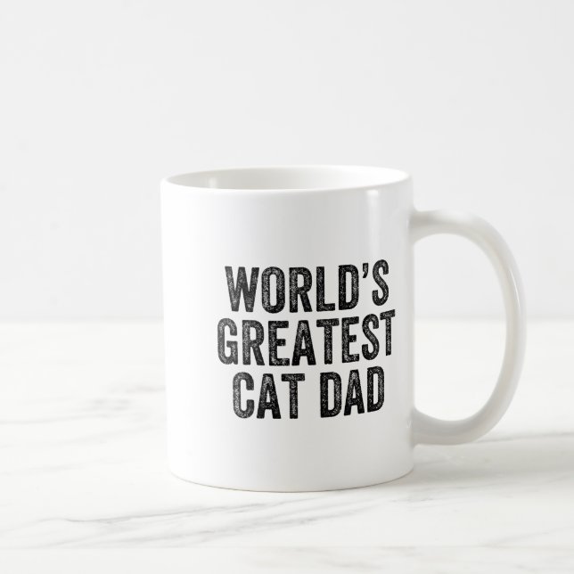 Mug World's Greatest Cat Dad Funny Dad Joke Father's D (Droite)