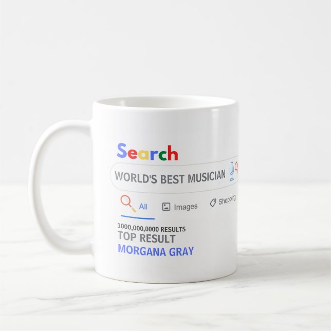 Mug WORLDS MEILLEUR MUSICIEN NOUVELLE GAG Recherche To (Gauche)