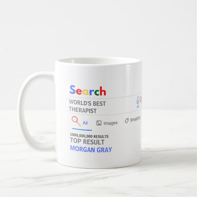 Mug WORLDS MEILLEUR THÉRAPEUTE NOVELTY HAUT Résultat d (Gauche)
