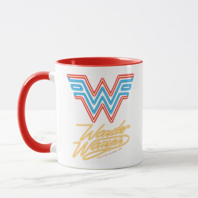 Mug WW84 | Logo Wonder Woman Neon Light (Gauche)