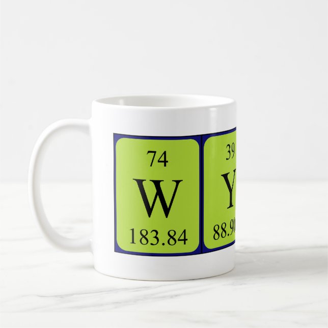 Mug Wynn nom de table périodique (Gauche)