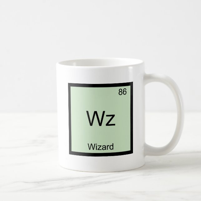 Mug Wz - Wizard Funny Element Chemistry Symbole T-Shir (Droite)