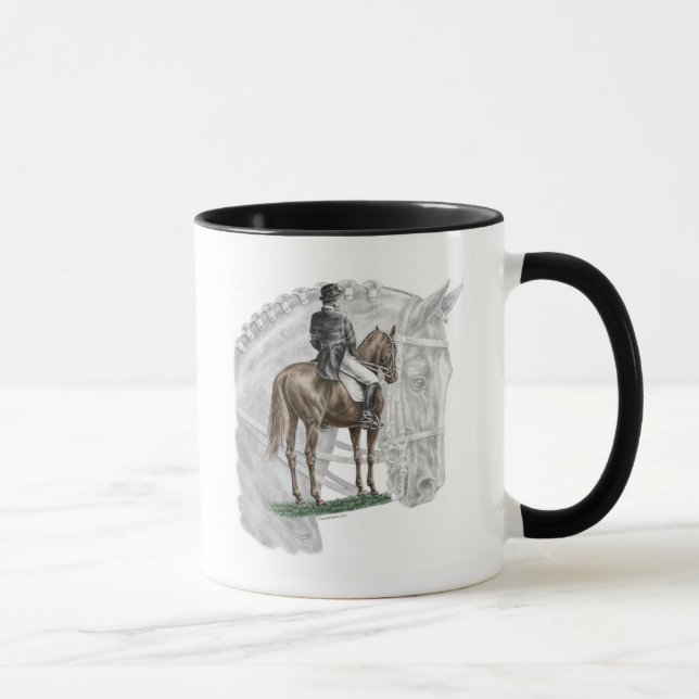 Mug X-Halt Salute Dressage Horse (Droite)