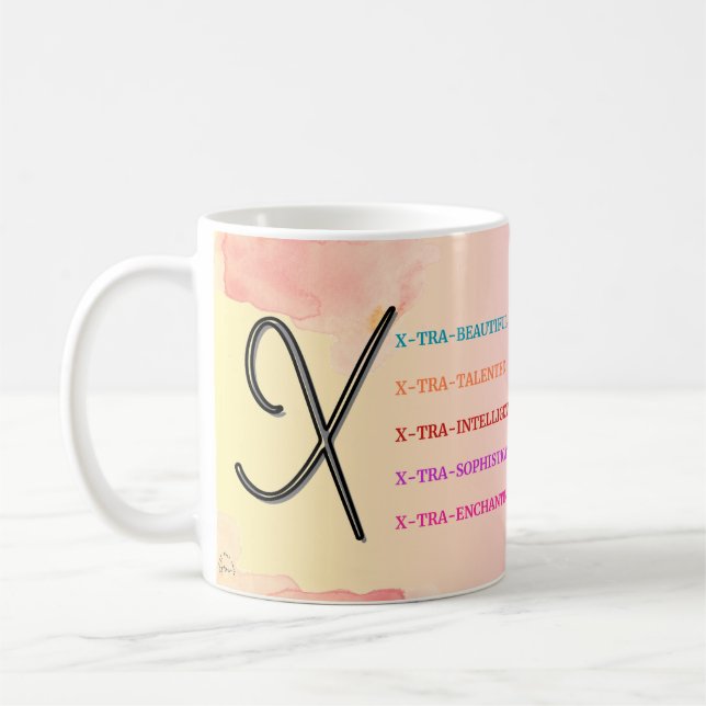 Mug "X" initial (11oz) (Gauche)