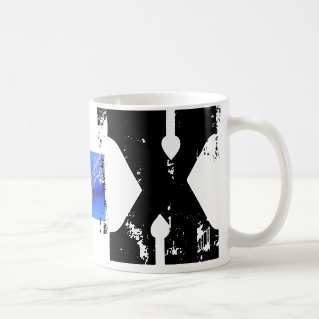 Mug X Monogramme Musique amusante (Droite)