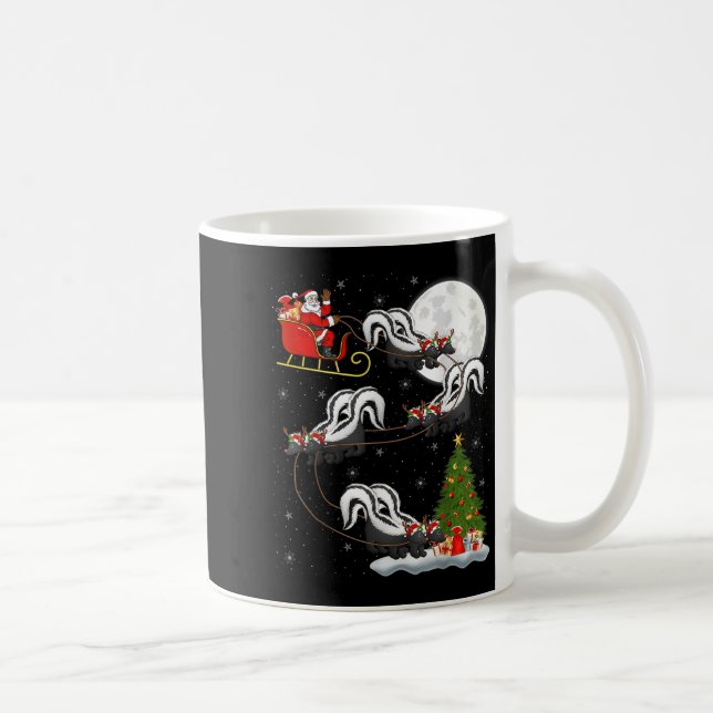 Mug Xmas Tree Lighting Santa Riding Skunk Christmas  (Droite)