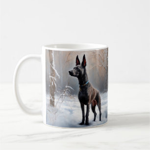 Mug Xoloitzcuintli Qu'il neige Noël