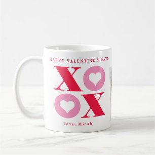 Mug Xoxo Cœur Joyeuse Saint-Valentin Deux Photo Café 