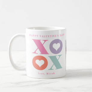 Mug Xoxo Cœur Joyeuse Saint-Valentin Deux Photos