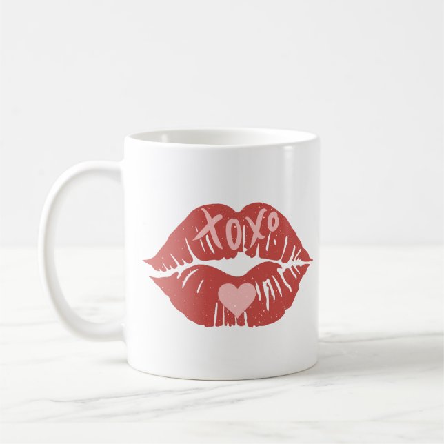 Mug XOXO Lips Saint Valentin (Gauche)