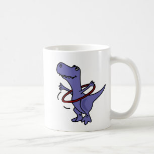 Mug XX dinosaure drôle de T-rex utilisant le cercle d