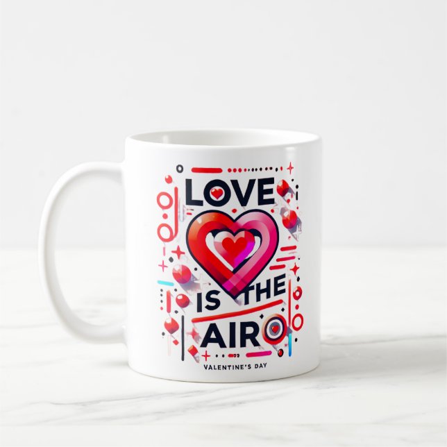 Mug "Y'a de l'amour dans l'air  | Saint Valentin (Gauche)