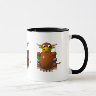 Mug Yak jouant avec des Yo-Yo