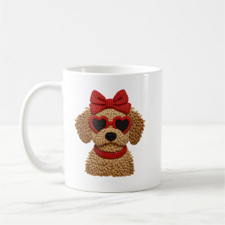 Mug Yarn Crochet Dog Valentine Cute Love Aesthetic Art