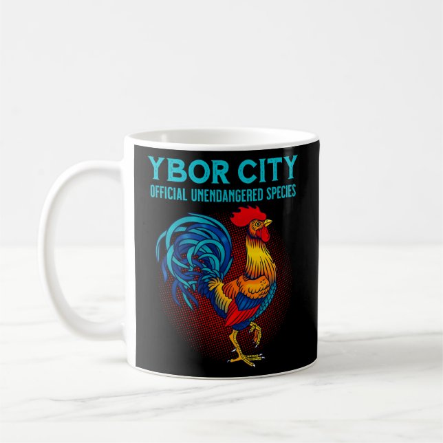 Mug Ybor City Tampa Espèces Officielles Non En Voie De (Gauche)